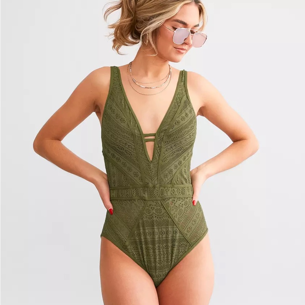 becca  Play Plunging Swimsuit